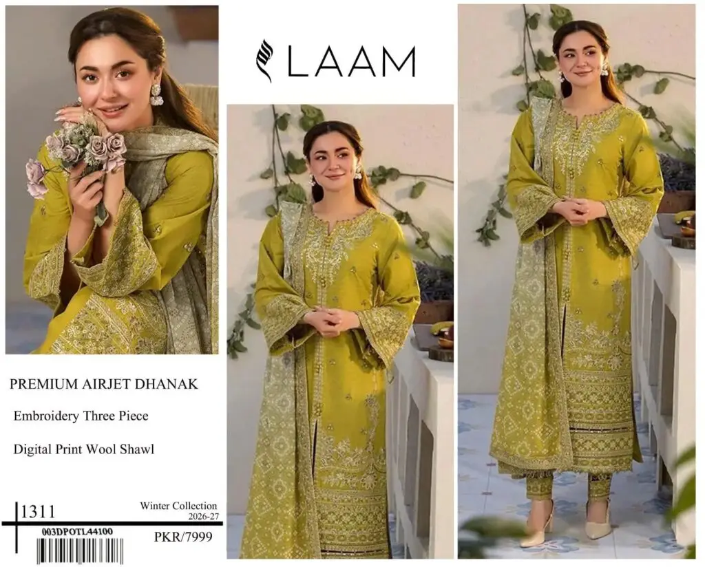 Batik Brand Luxury Embroidered Winter Collection 2026 unstitched suit with heavy embroidery and shawl.